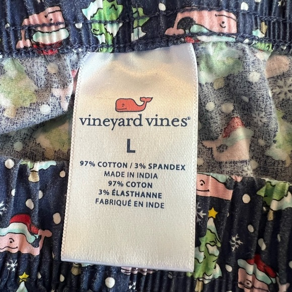 Vineyard Vines Men's Print pajama Christmas sleep Pants, size large preppy, GUC - Picture 8 of 8